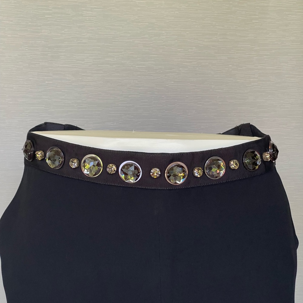 Lanvin  Paris Black Women's Pants
Beautifully made with rhinestones on waistline